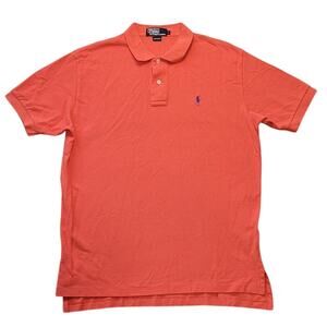 VTG Ralph Lauren Coral Polo L Heritage Preppy
